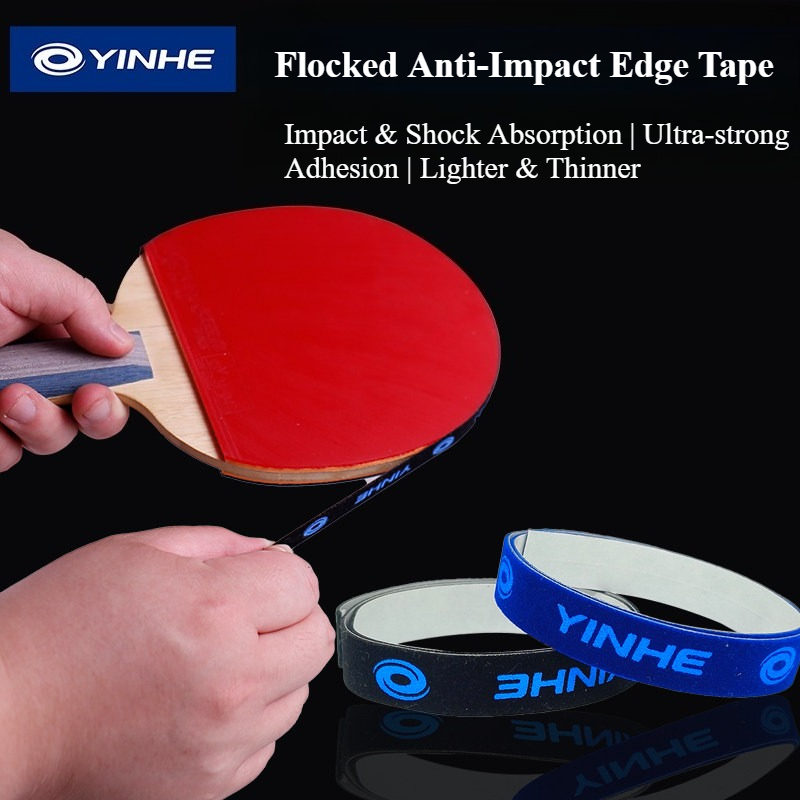 Table Tennis Grip Tape - Yinhe 自己粘着テープ卓球ラケットエッジガードスポンジ/植毛エッジ衝突防止ピンポンバットサイドプロテクターストリップ