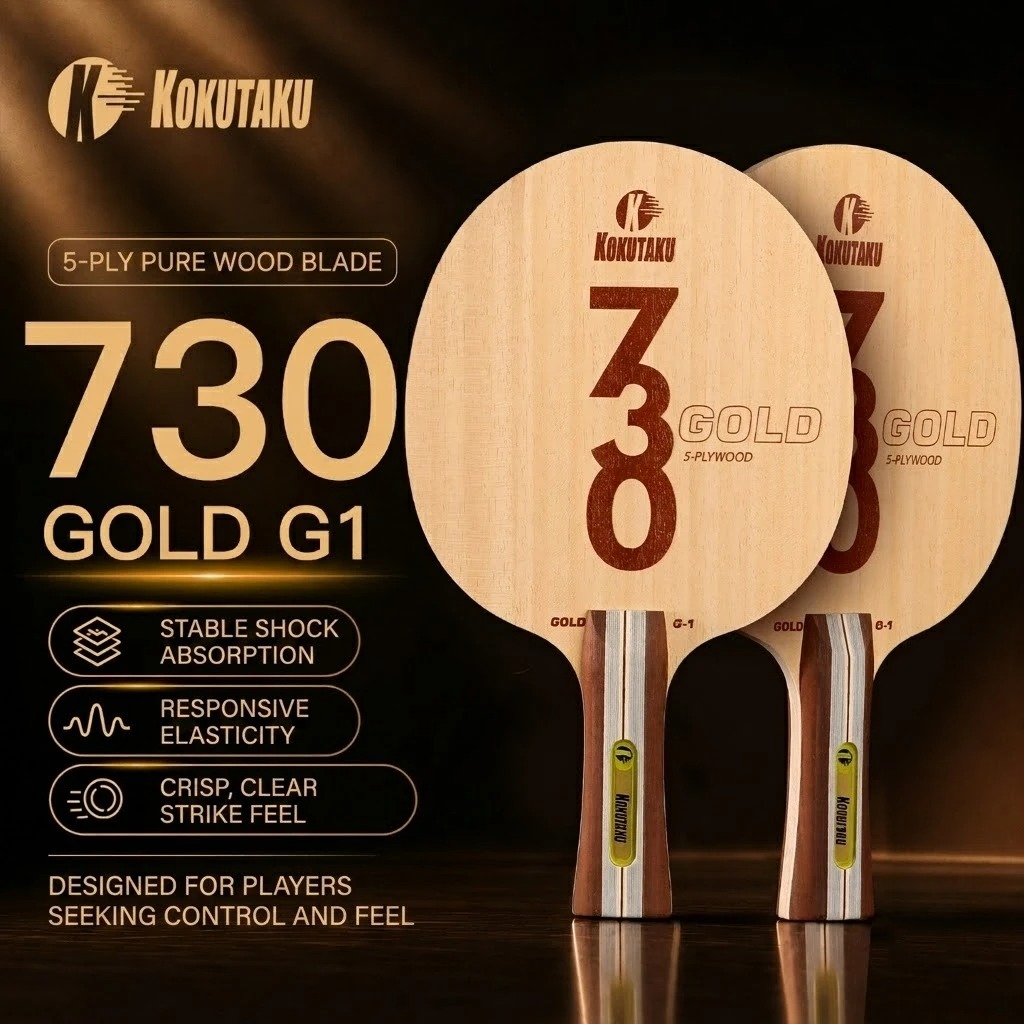 Table Tennis Venue - コクタク卓球ブレードFL 730 G1 5層木材/G2 5層木材と2層カーボン卓球ラケットブレード アークトレーニング