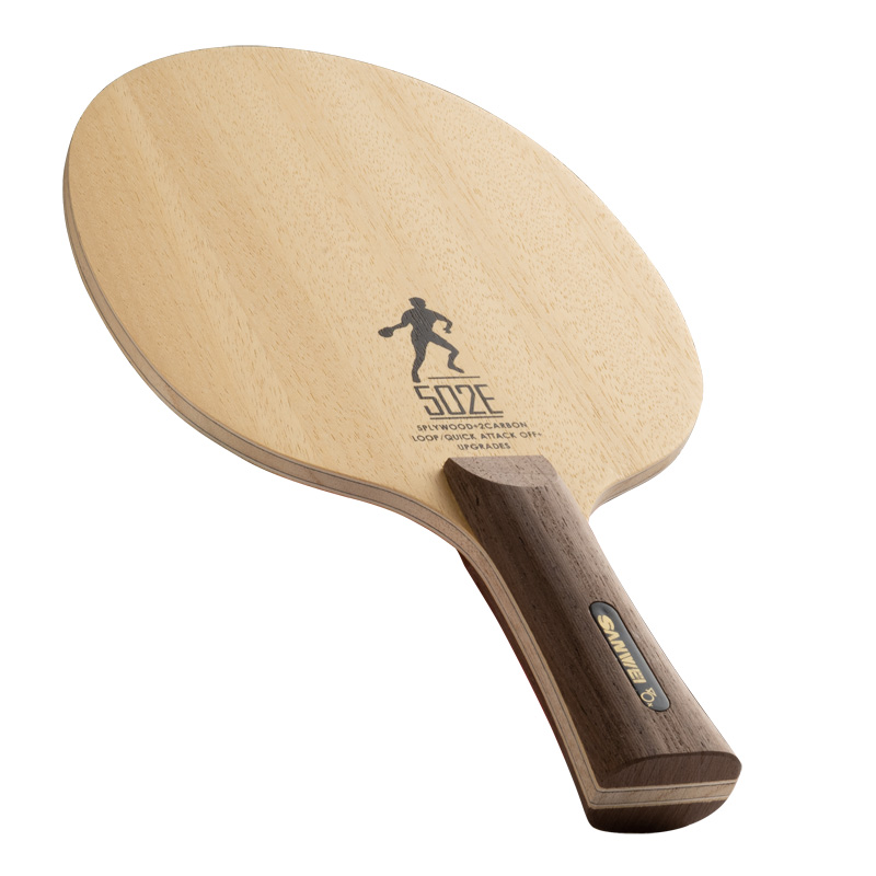 Table Tennis Custom Bat - 三威 502E 卓球ラケット カーボン攻撃型スピードスピン ピンポンバット パドル