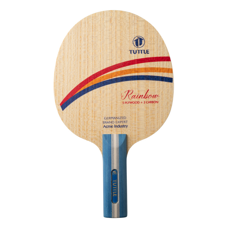 Table Tennis Custom Bat - TUTTLE レインボーカーボン卓球ブレードラケット厳選素材高速攻撃ループ攻撃用ピンポンバットパドル