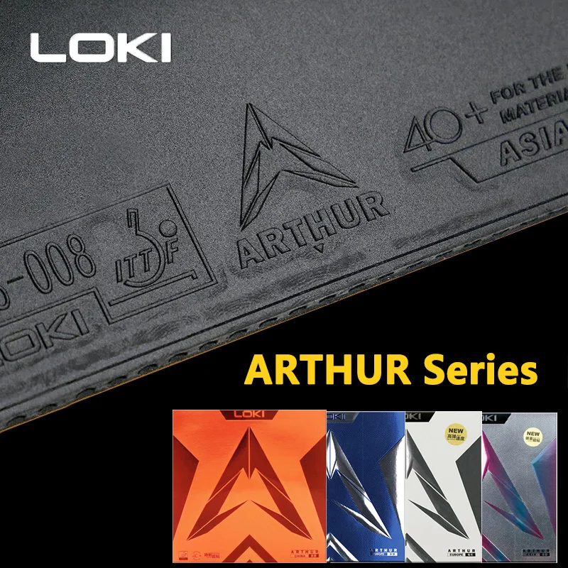 Table Tennis Loki - Loki arthur-ハードケーキスポンジを備えた卓球ラバー,タップニン,アーマー,カラーブラック,ヨーロッパ,オリジナル,中国製