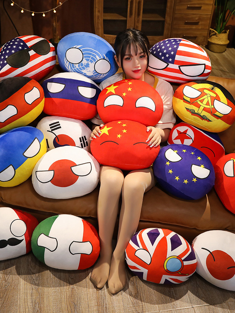 Table Tennis France - カントリーボールおもちゃぬいぐるみポーランドボールハンドウォーマー枕カントリーボールソ連アメリカフランスロシアイギリス日本ドイツイタリアデコレーション