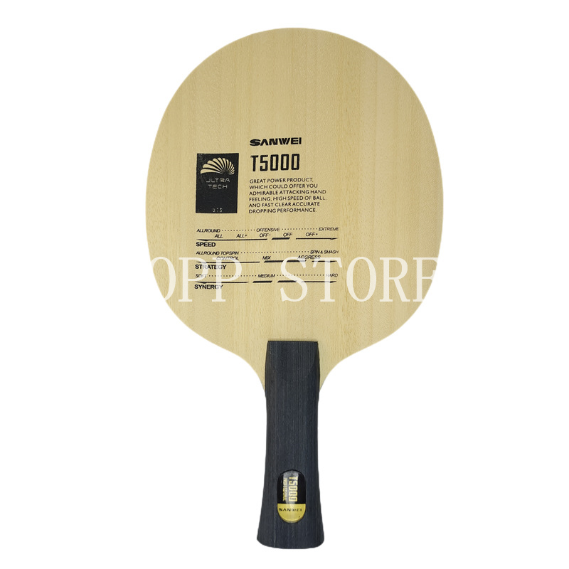オリジナル SANWEI T5000 カーボン卓球ブレード  - Table Tennis Custom Bat のレビューと価格