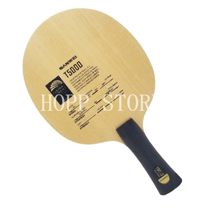 オリジナル SANWEI T5000 カーボン卓球ブレード  - Table Tennis Custom Bat のレビューと価格