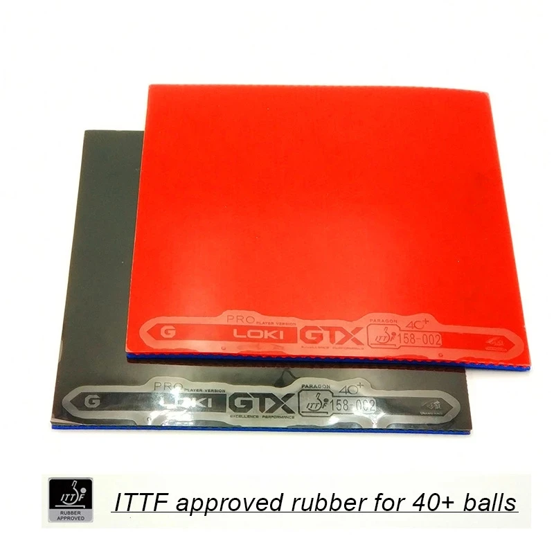 Loki gtx-粘着性のある卓球ゴム、強力なスピンハイエラ - Table Tennis Loki のレビューと価格