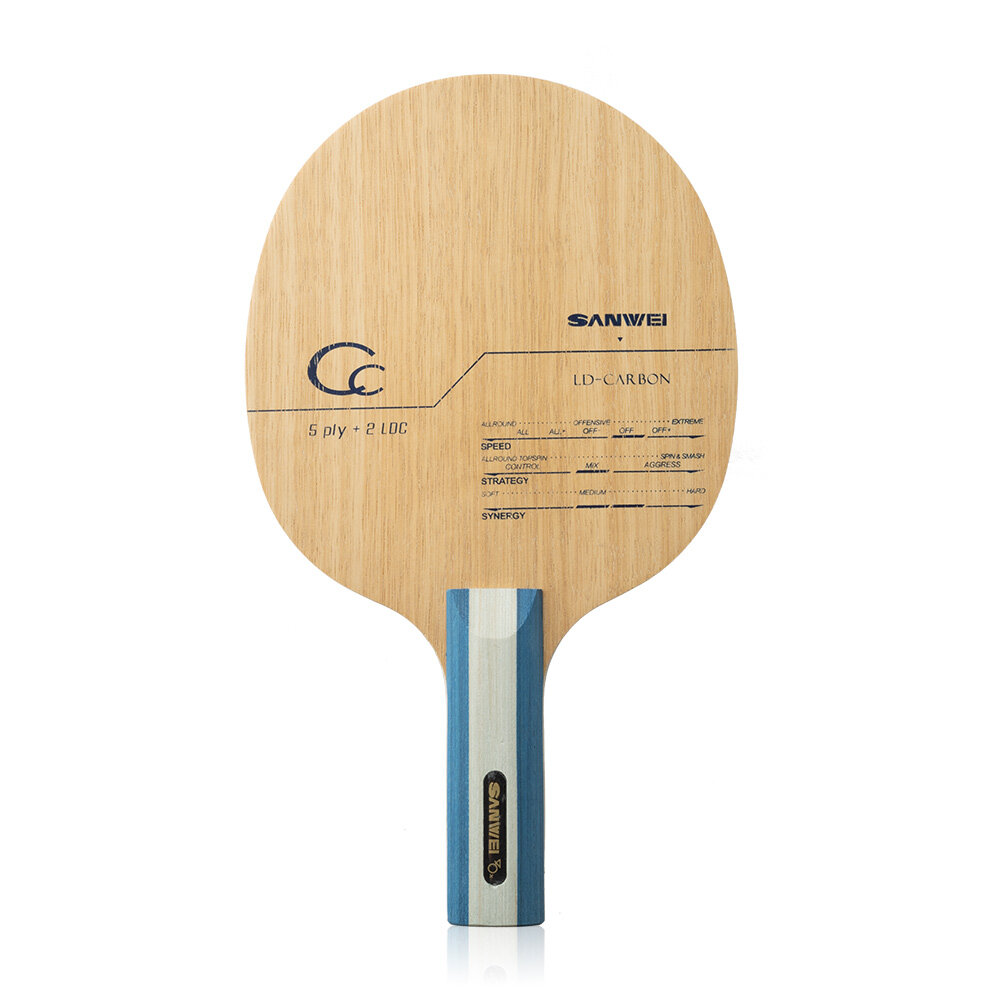 三威CCカーボン卓球ラケット ループ攻撃用ピンポンバットパド - Table Tennis Custom Bat のレビューと価格