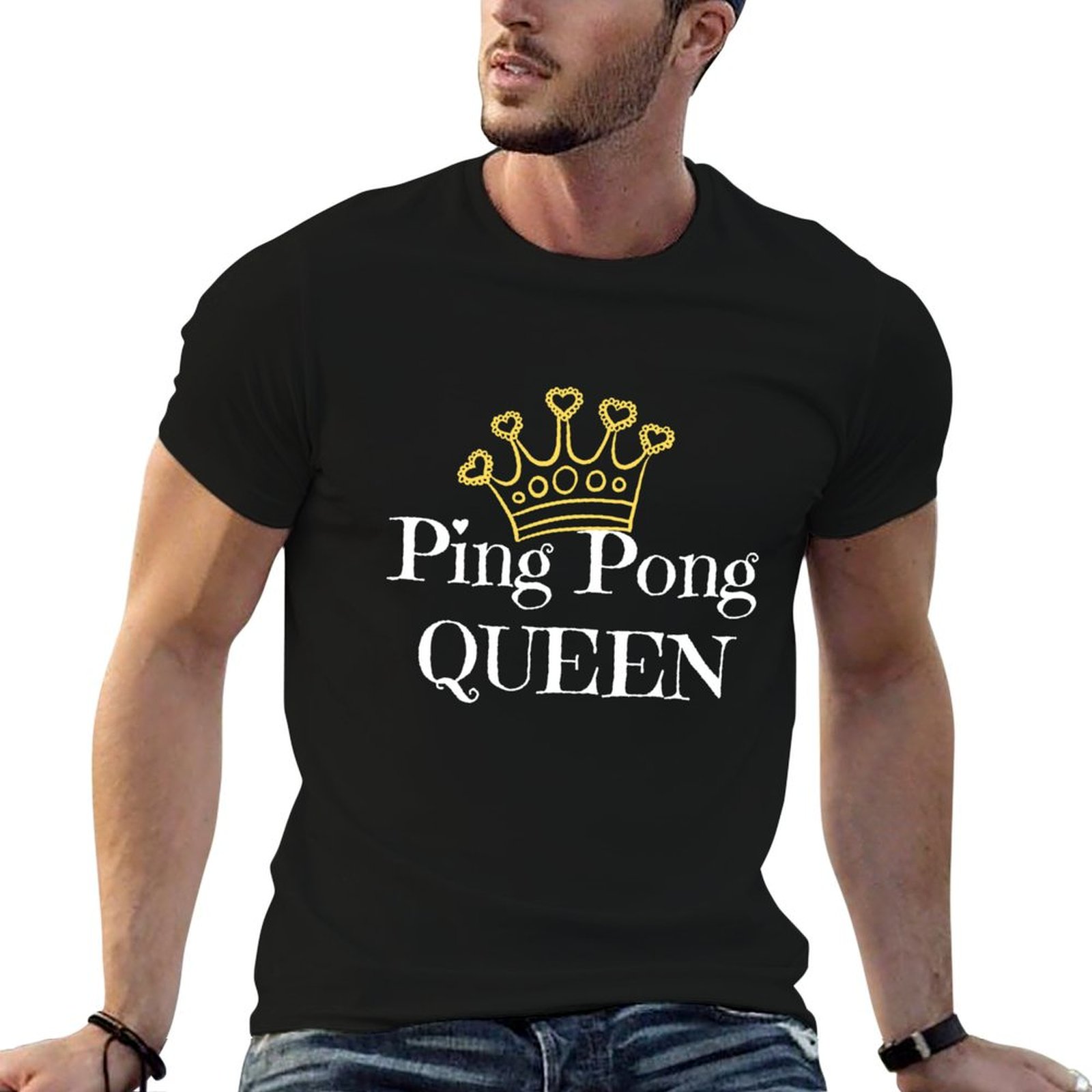 ピンポンクイーン卓球愛好家向けTシャツオールマッチプリント半 - Table Tennis Queen のレビューと価格