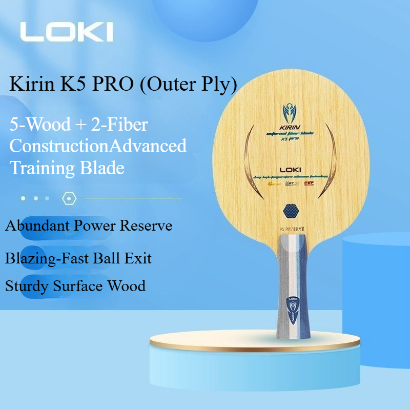 LOKI キリン K5 PRO 卓球ラケット 5枚合板 2枚 - Table Tennis Loki のレビューと価格