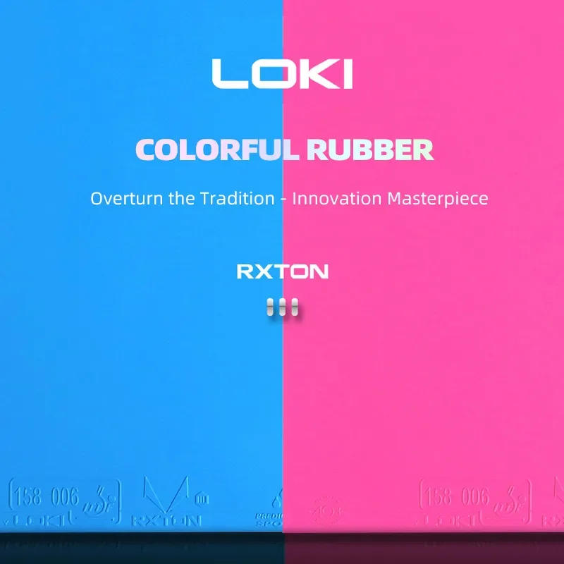 オリジナル LOKI RXTON 3 ブルー ピンク 卓球ラ - Table Tennis Loki のレビューと価格