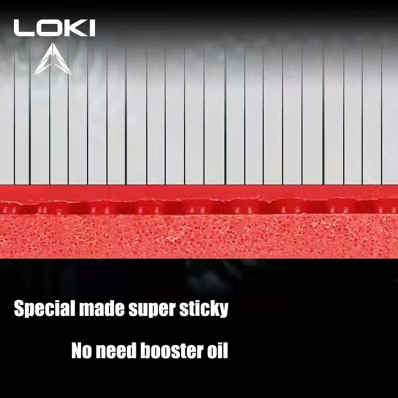 Loki arthur-ハードケーキスポンジを備えた卓球ラバ - Table Tennis Loki のレビューと価格