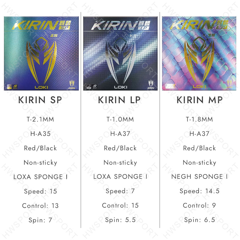 LOKI KIRIN-卓球用のピンポンゴムシート,ピンプルラ - Table Tennis Loki のレビューと価格